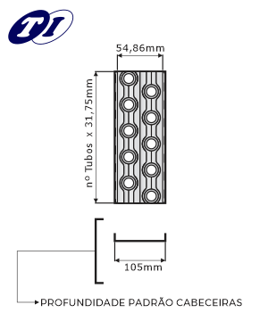 Ø1/2" - 2 Row's / Filas