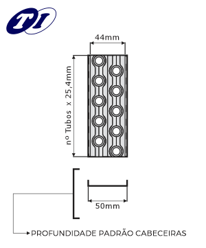 Ø3/8" - 2 Row's / Filas