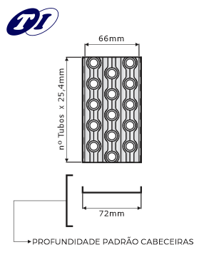 Ø3/8" - 3 Row's / Filas